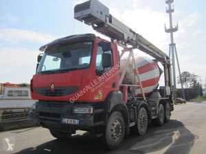 Camion Renault béton malaxeur + pompe Kerax 430 DXI 8x4 Gazoil Euro 5 occasion